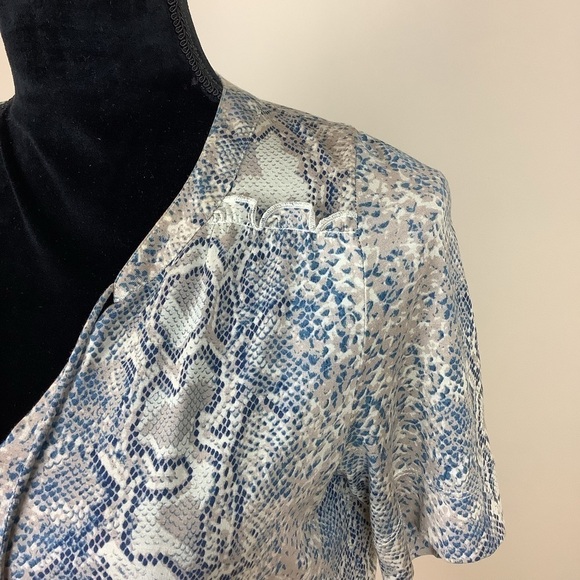 GERARD DAREL SILK BLEND SNAKE SKIN PRINT DRESS - Picture 3 of 7